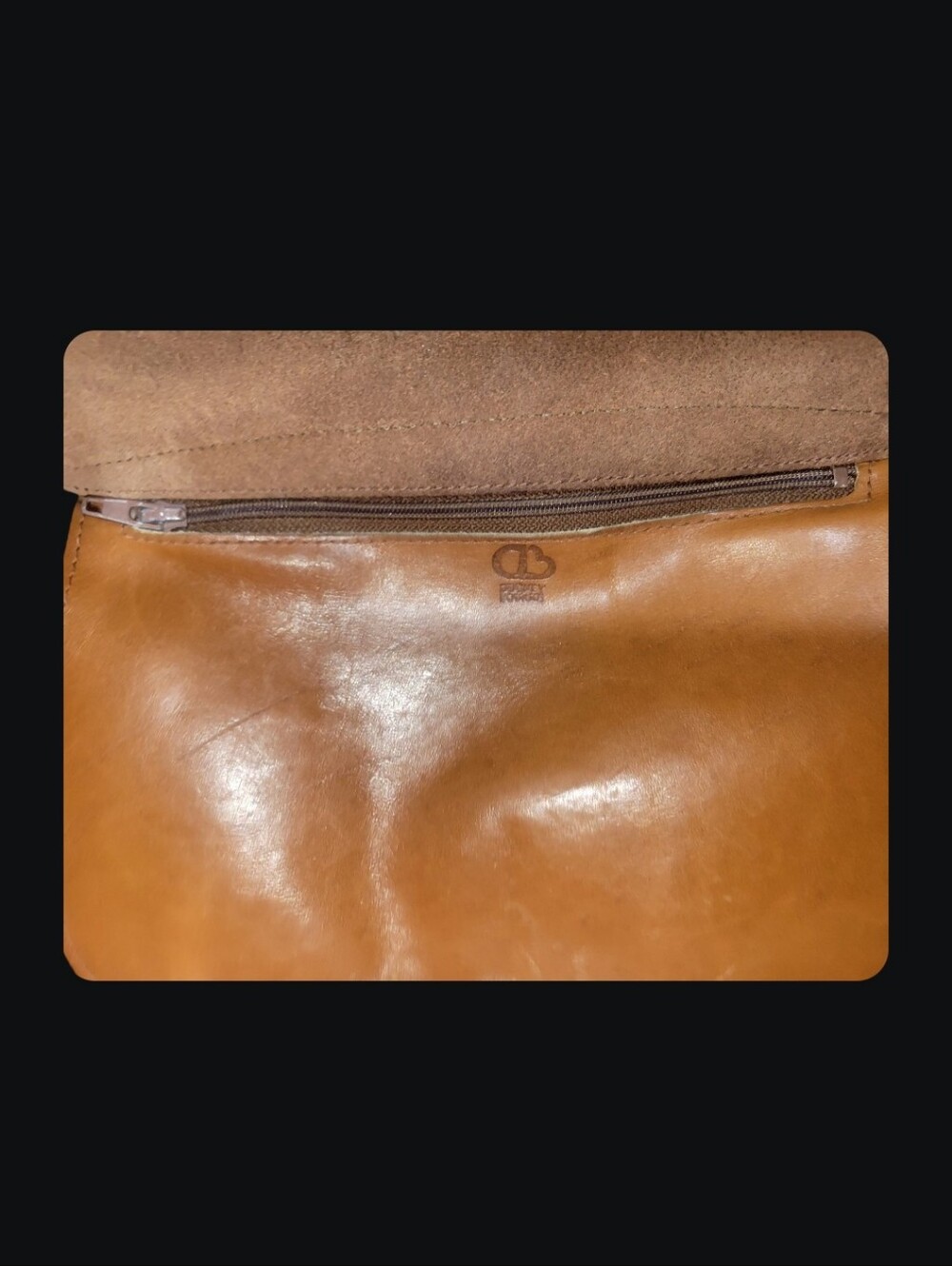 Dooney & Bourke Smooth Bridle Leather Over & Under Saddle 1981-1983 Rare #1264 - Picture 9 of 16